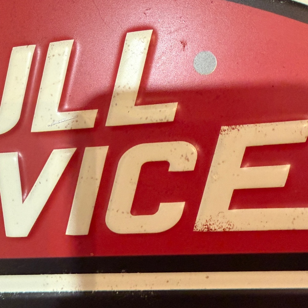 Vintage-style "Full Service Garage" metal wall sign. Retro Garage Sign!! - Picture 2 of 6